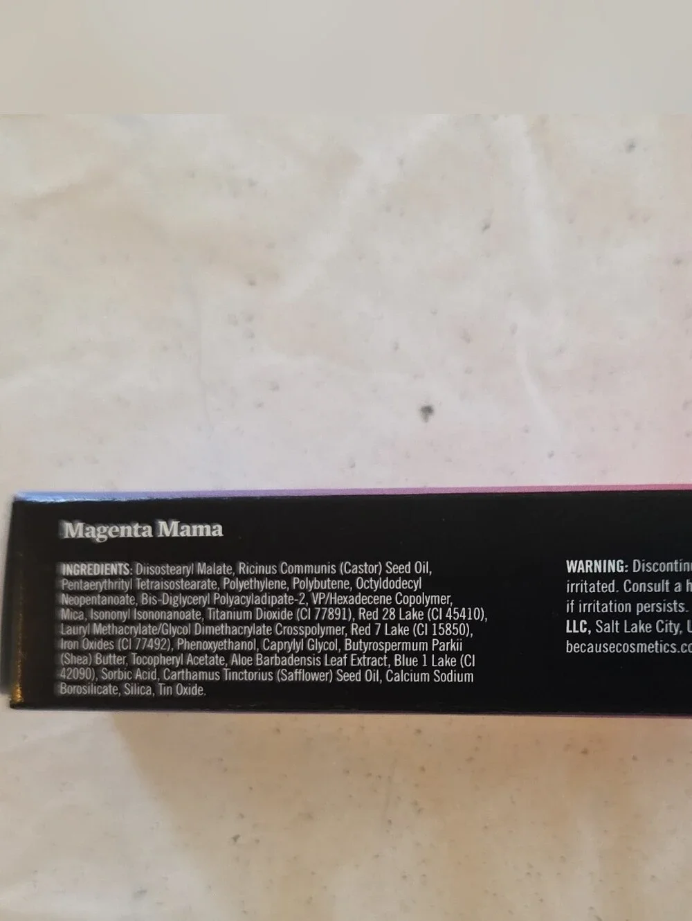 BECAUSE Ultra-Rich Long Wear Lipstick Stick Magenta Mama 0.11 oz/3.12 g